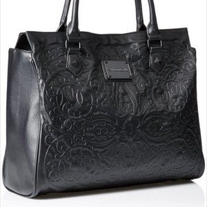 Loungefly black sugar skull tote